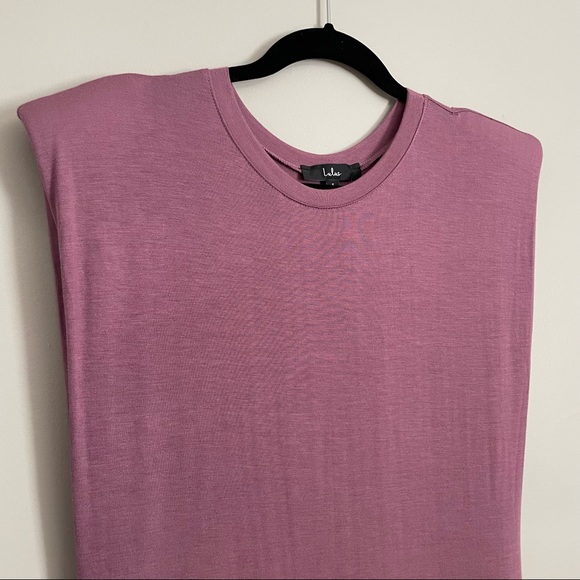 NWT Lulu's Daily Fave Mauve Purple Padded Shoulder Sleeveless Maxi Dress small - Picture 4 of 13